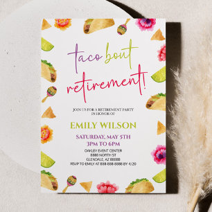 Taco Bout Retirement! Fiesta Retirement Party Invitation
