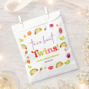 Taco Bout Twins! Fiesta Baby Shower Favour Bags