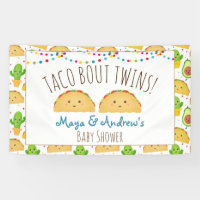Taco Bout Twins Welcome Banner Colourful & Cute!