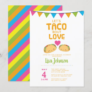 Taco Bridal Shower fiesta// Taco 'Bout Love Invitation