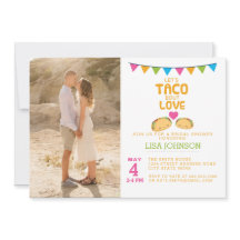 Taco Bridal Shower Photo Invitation Taco Bout Love