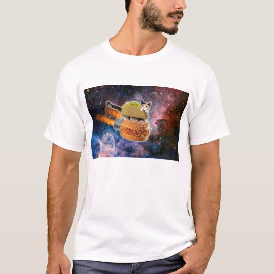Taco Burger Space Cat Shirt