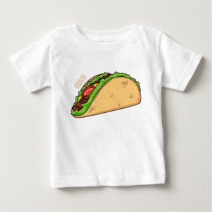 Taco cartoon illustration  baby T-Shirt