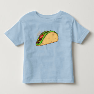 Taco cartoon illustration toddler T-Shirt