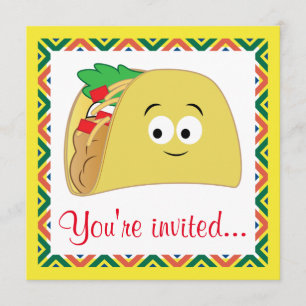Taco Cartoon Invitation