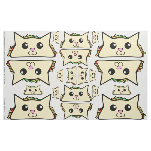 Taco Cat Cut and Sew Kit Fabric (Yard)