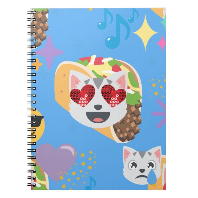 taco cat emoji notebook (Front)