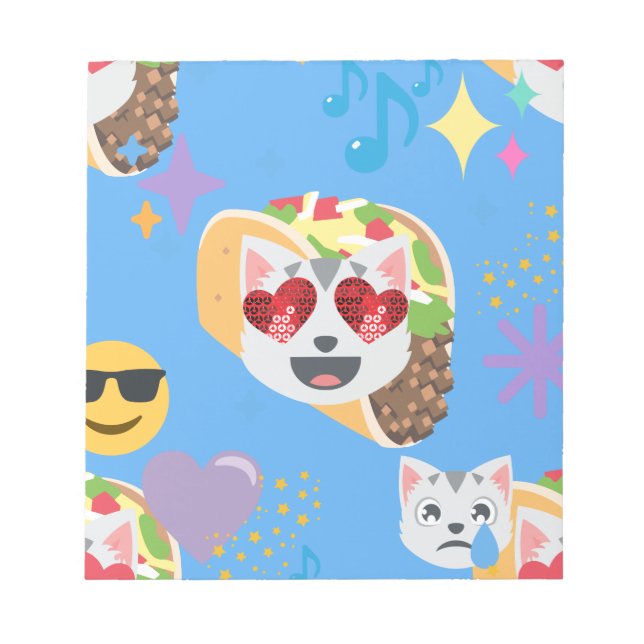 taco cat emoji notepad (Front)