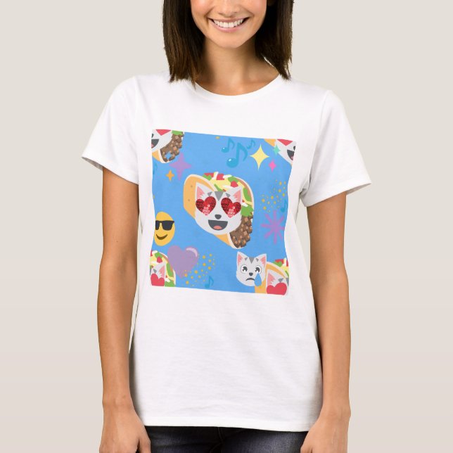 taco cat emoji T-Shirt (Front)