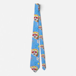 taco cat emoji tie