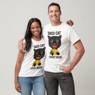 TACO CAT Funny T-shirts