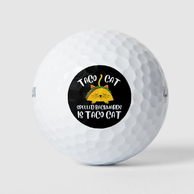 Taco Cat Golf Balls (Front)