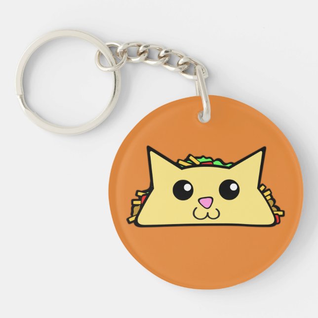 Taco Cat Key Ring (Front)