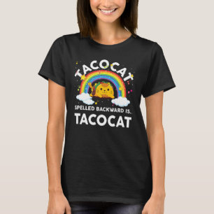 Taco Cat Kids Toddler Boy Spelled Backward Is Taco T-Shirt