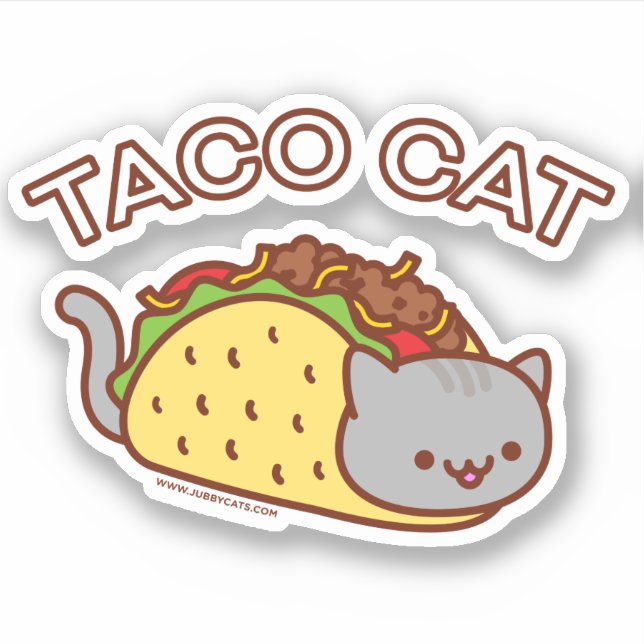 TACO CAT Sticker - "TACOCAT" (Front)