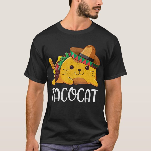Taco Cat Tacocat Funny Mexican Cinco De Mayo T-Shirt (Front)