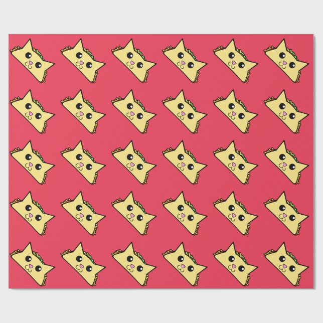 Taco Cat Wrapping Paper (Flat)