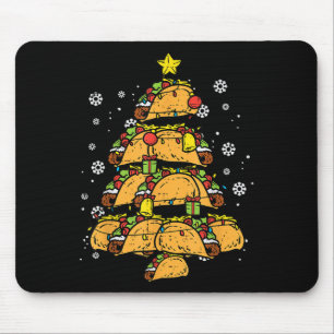 Taco Christmas Tree Xmas Mexican Food  Mouse Mat