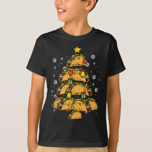 Taco Christmas Tree Xmas Mexican Food  T-Shirt