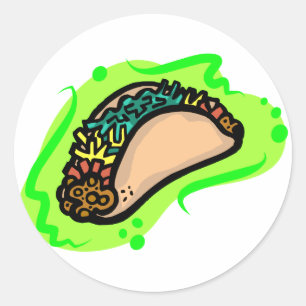 Taco Classic Round Sticker