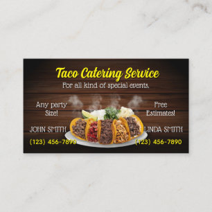 Taco Dervice Business Cards