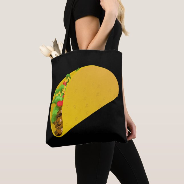TACO DESIGNER TOTE BAG PURSE (Close Up)