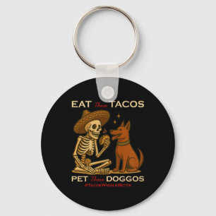 Taco Dog Key Ring