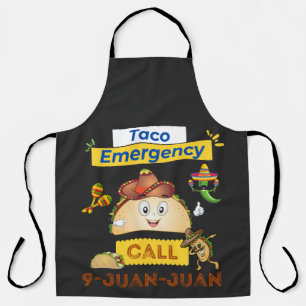 Taco Emergency Call 9 Juan Juan Cinco De Mayo 2024 Apron