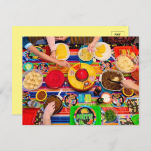 Taco Fiesta Foodie Postcard