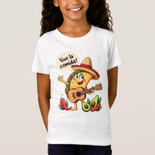 Taco Fiesta mit Gitarre und hispanischem Flair T-Shirt