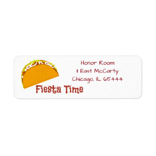 Taco Fiesta Time Labels
