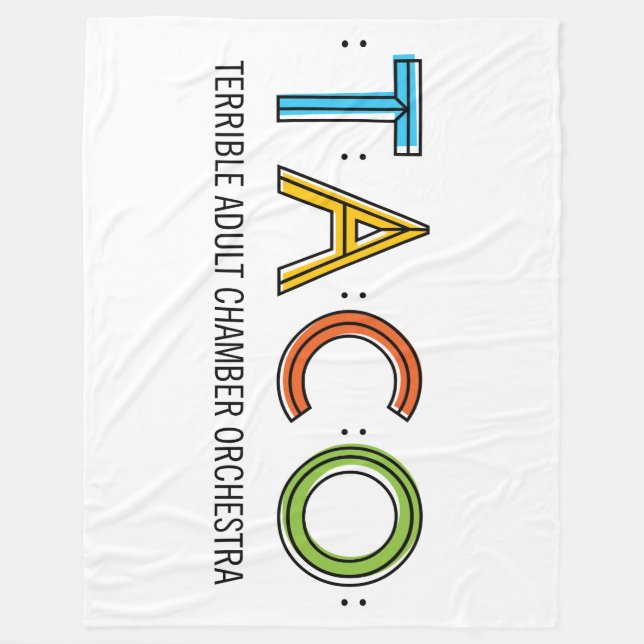 TACO Fleece Blanket, 60"x80" Blanket (Front)