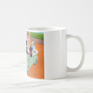 Taco Fun Labradors Painting Coffee Mug