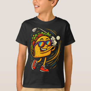 Taco golf swing funny mexican food humour cinco de T-Shirt