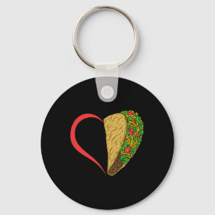 Taco Heart Taco Tuesday Cinco De Mayo Taco Lovers Key Ring