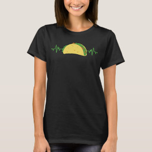 Taco Heartbeat Mexico Mexican Food Kid Men Women T-Shirt