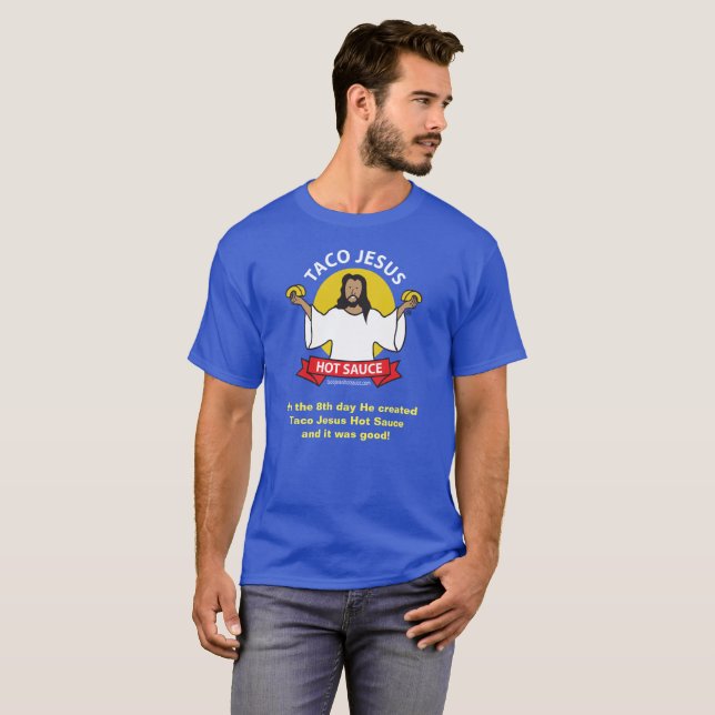 Taco Jesus Slogan T-Shirt (Front Full)