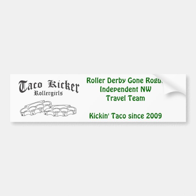 Taco Kicker RG bumpie Bumper Sticker (Front)