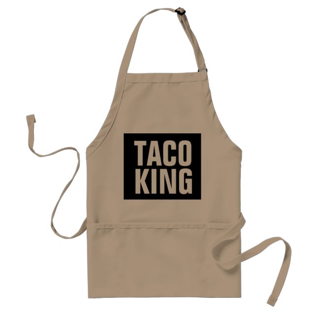 TACO KING Kitchen Aprons (Front)