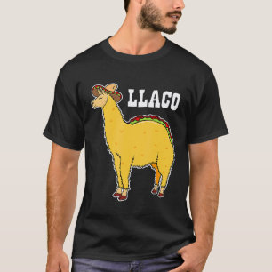 Taco Lover Llaco Llama Mexican Cinco De Mayo T-Shirt