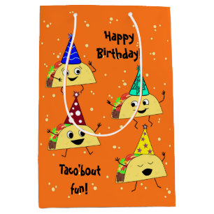 Taco Lover Medium Birthday Gift Bag