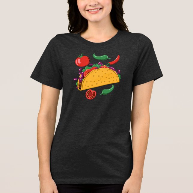Taco Lover Tri-Blend Shirt (Front)