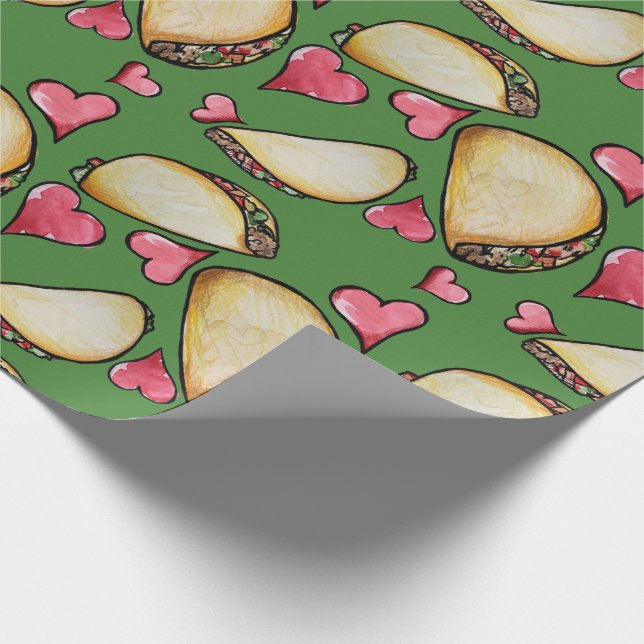 Taco Lover Wrapping Paper (Corner)