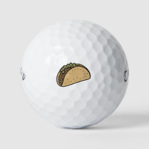 Taco Lovers Humour Novelty Foodie Golf Balls