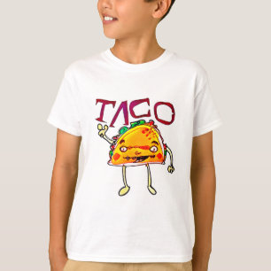 taco man cartoon style funny illustration T-Shirt