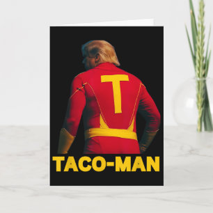 Taco-man Funny Anti-trump Halloween Political Cost Card