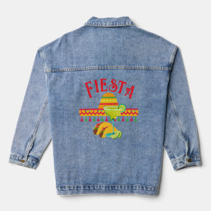 Taco & Margarita Fiesta Denim Jacket
