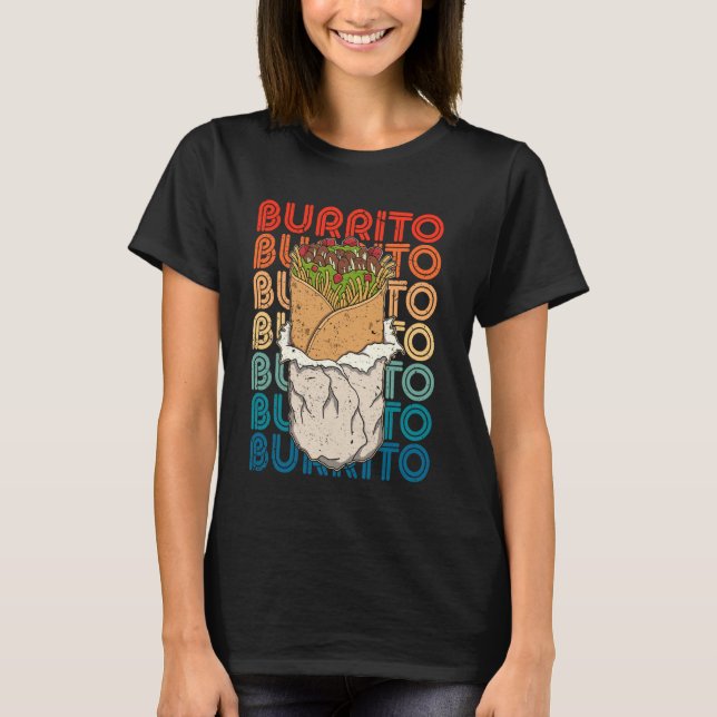 Taco Mexican eating burrito food cuisine souvenir  T-Shirt (Front)