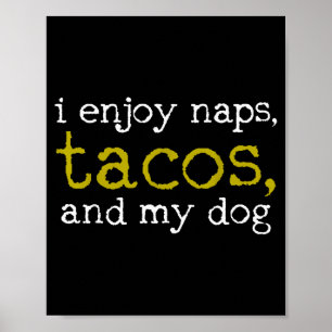 Taco Mexican Foodie Gift Taco Funny Poster