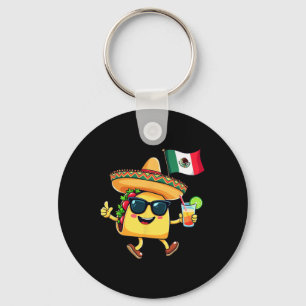 Taco Mexico Flag Cinco De Mayo Mexican Independenc Key Ring